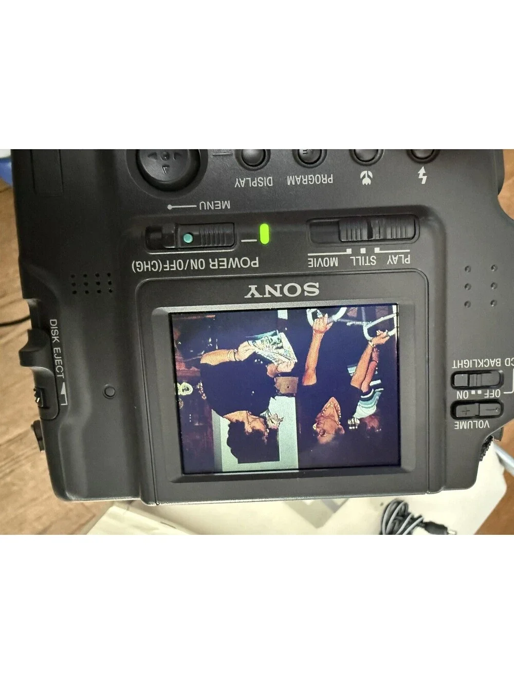 Sony camera turns